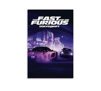 ZWWHUG Stampa artistica da parete su tela con scritta "The Fast and the Furious Tokyo", decorazione artistica da parete per camera da letto, soggiorno, camera da letto, senza cornice, stile 60 x 90 cm