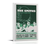 ZWWHUG Stampa artistica da parete su tela con scritta "The Smiths Meat Is Murder", decorazione artistica da parete per camera da letto, soggiorno, camera da letto, con cornice, stile 60 x 90 cm