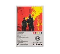 ZWWHUG Stampa artistica da parete su tela con scritta "Twenty One Pilots Clancy" (album), decorazione artistica da parete per camera da letto, soggiorno, camera da letto, senza cornice, stile 20 x 30