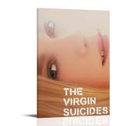 ZWWHUG Tela artistica da parete con scritta "The Virgin Suicides", decorazione artistica da parete per camera da letto, soggiorno, camera da letto, con cornice, stile 60 x 90 cm