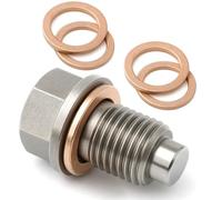 ZWWOGE 1 Pezzi M14x1.5 Tappo Di Scarico Dell'olio Magnetico per Auto, Guarnizione Magnetica per Vasca Dell'olio,Bullone Tappo Coppa Olio con Rondella Rame,Universale per Auto,tappo coppa olio motore