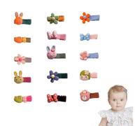 ZWWOGE 15 PCS Mollette Capelli Bambina Fiocco,Fermagli Neonata per Capelli Mini,Mollettine Capelli Piccole,Forcine Colorate per Capelli Bambina,Accessori Capelli Neonata,Clip per Capelli Ragazze