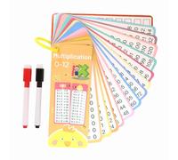 ZWWOGE 15 Pezzi il Quaderno Delle Tabelline per bambini gioco tabelline Carte con domande sulla moltiplicazione fai-da-te Flashcard di moltip licazione,Materiale Educativo per Bambini dai 3 Anni