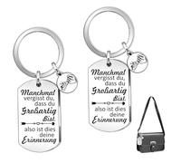 ZWWOGE 2 bellissimi portachiavi, a volte ti dimentichi di essere fantastico. Questo è il tuo ricordoUn portachiavi ispiratoreIl regalo di compleanno per le donne le tue amiche le tue migliori amiche