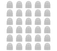 ZWWOGE 30 pezzi Tappo Esagonale M8, Copri Dado,Tappo Esagonale per Bulloni, Tappo a Vite Esagonale, Tappo a vite in Plastica per Bulloni e Dadi(Grigio)