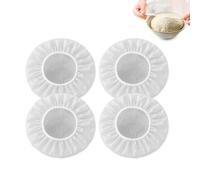 ZWWOGE 4 Pezzi Copertura per Impasto, Copertura per Alimenti, Coperchi per Cestello Di Fermentazione, Cuffia Alimentare per Lievitazione, per Lcestino Lievitazione Pane