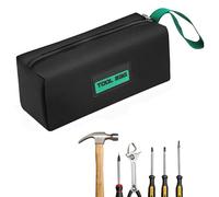 ZWWOGE Borsa Porta Attrezzi,Piccola e Portatile,Borsa Attrezzi Lavoro,Multifunzionale con Cerniera per Giardinaggio, Lavoro Esterno e Riporre Oggetti d'Arte Astuccio Attrezzi(Nero + Verde)