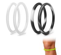 ZWWOGE Cinturino al ginocchio per tendinite della rotula, confezione da 4 pezzi, ginocchiera ortopedica, ginocchiera, ginocchiera sportiva, supporto antidolorifico per escursionismo, calcio, basket