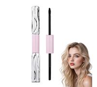 ZWWOGE Metal Doppio Wand Mascara Mascara nero Waterproof Panorama Mascara Mascara 4d Curling Eyelash Iron sticker book
