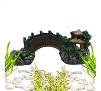 zwxqe Acquario Bridge, Fish Tank Arch Decoration, Resin Arch with Tree