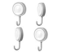 zwxqe Adhesive Shower Hooks, 0.39 Inches Rotating Hooks, 360 Degree Hanging, Wall-Mount Hook Set, Home and Outdoor Supplies for Kitchen House Yard Cottage Beach Cabin Nursery Bedside Lake Summer