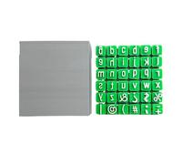 zwxqe Alphabet Stamps Set, Clay Pottery Letter Press, Fondant Embosser Tool, Baking Embossing Template, 26/36 Pieces Durable Polymer, Ideal for Crafting, Baking And Educational Projects