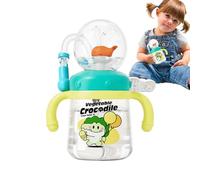 zwxqe Baby Straw Cup, Whale Spray Water Bottle, Sippy Cups for, 300ml Leak Proof Spray Drinking Cup, Colorful Toddler Drinking Cups, Creative Toddler Cups for Boys and Girls, Leak Proof Sippy Cups,