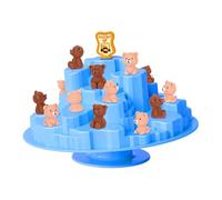 zwxqe Balance Board Game, Two Player Tree Balancing Toy, Cow and Bear Interactive, Perfect 9.84x3.35x7.68 Inches for Team Play, Family, Classroom, Girls, Boys, Indoor and Fun Activities