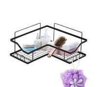 zwxqe Bathroom Corner Shelf, Shower Wall Organizer, Rustproof Soap Holder, Space-Saving Toiletry Rack, 10,04 x 3,35 x 4,72 Inches, Home Storage Solution for Shampoo Conditioner Face Wash