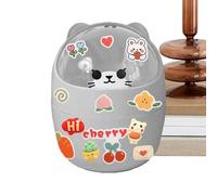 zwxqe Bear Desk Trash Can, Mini Detachable Waste Bin, Cute Tiny Desktop Garbage Container With Lid, Perfect for Dorm Rooms Cars Workshops Kitchens Bedrooms Dressing Tables Home Organization