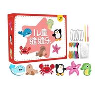 zwxqe Beginner Sewing Kit, Educational Creative Handmade Toy Set, Portable Organized Design, Art Craft Sewing Learning and Skill Development, Home Travel Classroom Christmas Birthday