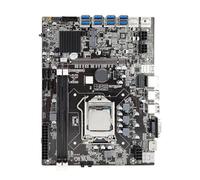 zwxqe Black B75 USB-BTC Motherboard, High-Speed CPU Motherboard Combo, Standard Computer Parts, Computer Upgrade, E-sports Units for Fast-Speed Usage, for Enhanced Performance