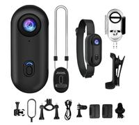 zwxqe Body Camera, Pocket Action Camera, Wearable Vlogging Device, 170 Degree Wide Angle Lens, Waterproof Sports Cam, Compact Video Recorder, Ideal for Motorcycle, Cycling, Hiking and Travel