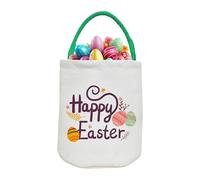 zwxqe Borsa per caramelle in tela per bambini, grande capacità, borsa portaoggetti in tela per rifornimenti pasquale, caramelle, giocattoli, cestino per vacanze riutilizzabile per bambini, C, Refer to