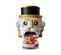zwxqe Candy Dispenser Nutcracker, Fun Shape Container, Cookie Jar with Lid, Sturdy Storage Canister with Food-Safe Material, Home Decor Playful Design, Kitchen Storage for Kids Desk 5 Inches