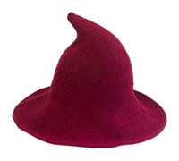 zwxqe Cappelli da strega Halloween, cappello a punta da strega a maglia, costume da donna, copricapo leggero per uomini e donne, accessorio travestimento per feste mascherate, eventi festivi e