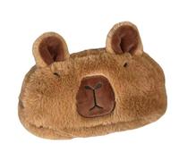 zwxqe Capybara, astuccio per matite e cosmetici, grazioso astuccio estetico per cancelleria, in peluche, astuccio per matite e articoli di cancelleria da viaggio, Come da immagine, Refer to