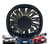 zwxqe Car Fan, USB-Powered Air Circulation Cooler, 3-Speed Portable Strong Wind Fan, Colorful Light Cooling Device For , SUV, e camper veicoli, 3.46x3.27x3.27 Inches