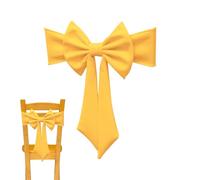 zwxqe Christmas Chair Bows - Decorative Holiday Accessories, Festive Fabric Accent for Event Seating, non Slip Strap Design with Easy Wrap, Holiday Chair Cover Bow for Indoor Party
