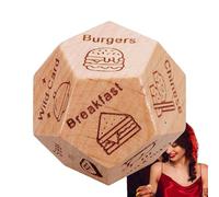 zwxqe Coppie Dinner Dice, Date Night Dice Gift, Dice Night Dice, Stocking Stuffer Date Dice, Divertimento Coppie Dice per Incontri, Dice di cibo e drink per coppie, Romantic Dinner Dice