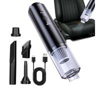 zwxqe Cordless Car Vacuum, Handheld Cleaner, Deep Cleaning Device, Silent Suction Tool, Portable Dust Remover for Home Couch Carpet Sedan Divano Bed and Tight Space Maintenance