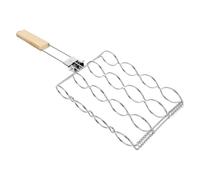 zwxqe Corn Barbecue Rack Handle, Corn Grill Holder, Foldable Kitchen Grilling Utensils, Portatile BBQ Tool, Outdoor Dining Accessory, Giardino Campeggio Picnic Ristorante Uso
