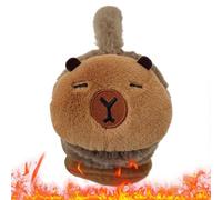 zwxqe Cute Earmuffs, Cartoon Capybara Protector, Soft Warm Plush Animal Earmuffs with Lining, Adjustable Headband, Fashion Accessory with Fun Design, Cold Weather Gear for Outdoor 21.26-22.83 Inch
