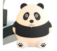 zwxqe Cute Panda Night Light, Silicone LED Nightlight, Ricaricabile Bedside Lamp, Soft Kids Room Decor, Gentle Illumination for Desk Nursery and Desktop Sleep Comfort, 4,72 x 5,91 pollici