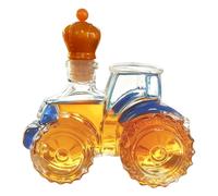 zwxqe Decanters for Alcohol, Glass Tractor Decor, Empty Whiskey Decanter, Tequila Bottle, Home Bar Accessory for Wine, Vodka, Brandy, Home, Ufficio, Men, Dad, Christmas, and Party Favors