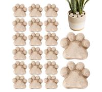 zwxqe Decorative Cat Paw Stones, Pebble Stones Cat Paw, Mini Landscaping Stone, Colorful Craft Decoration Pieces, Outdoor Pathway Accent for Yard, Small Resin Stone for Terrarium Decoration