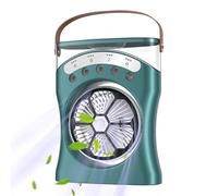 zwxqe Desktop Misting Fan, Water Small Ricaricabile, 180 gradi Rotating Tre Speed Cooling Machine for Hot Weather Dorm, Bedroom, Study Room, Beach Use Relaxing Indoors or Outdoors