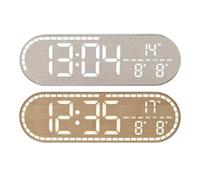 zwxqe Digital Wall Clock, with Temperature and Date Display, Silent Alarm Clock, Modern Easy Read Design for Daily Use, for Seniors Room Office Classroom Garage Gym Kitchen Bathroom Farmhouse