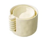 zwxqe Dipping Sauce Plate and Holder Set - Ceramic Mini Dish Storage Box for Organized Serving, Durable Container with Easy-Clean Design for Kitchen, Bbq, Snacks, frutta, condimenti, Party Use
