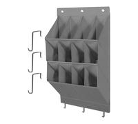 zwxqe Door Shoe Organizer - Vertical Hanging Shoe Rack, 12 Pocket Storage Bag with Steel Hooks, Mesh Breathable Pockets, for Dormitory Rooms, Versatile Wall Hanging Organizer for Renters