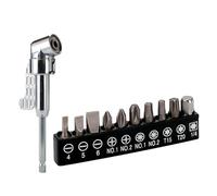 zwxqe Drill Attachment, 105° Right Angle Drill Right Angle Drill Attachment, Electrical Tools for Drill, Angolo Tool Screw Center With Multi-Function Curved Screwdriver Bit
