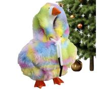 zwxqe Duck Outfits - 7 inch Halloween Table Duck Clothing for Fall Home Decoration, Festive Indoor Desktop Display with Christmas Theme, Thanksgiving Seasonal Decor, 6.69x5.51 Inches