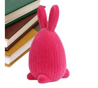 zwxqe Easter Bunny Tabletop Decor, Coniglio Animale, Statuette Ornament, Soft Textured Holiday Shelf Mantel Display, Flocked Spring Easter Accent for Home Living Room Cabinet Office Party Decoration