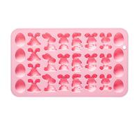 zwxqe Easter Silicone Molds, Flessibile Easter Silicone Mold, Nonstick Food Grade Baking Pan, Bunny Shape Chocolate Candy and Dessert Mold for Muffins Jelly Cake Decorations Home Kitchen Spring Party