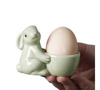 zwxqe Egg Cup, Easter Egg Cups, Ceramic Bunny Egg Holder, Creative Bunny Egg Holder, Cute Bunny Egg Cup, Bunny Statua Egg Cup, Easter Breakfast Egg Cups, Bunny Egg Holder for Dining, Ceramic Egg Cup