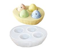 zwxqe Egg Holder Silicone Mold, Egg Storage Tray Mould, Flessibile Craft Mold, riutilizzabile Silicone Eggs Tray for Crafts Kitchen Fridge Frigorifero Pantry Organizer Easter Home Decor Art Projects