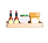 zwxqe Floating Shelves, Wall-Mounted Storage Rack, Wide Rustic Display Stand for Bathroom Decor, Multifunctional Wine Bottle Holder and Organizer for Living Room and Kitchen