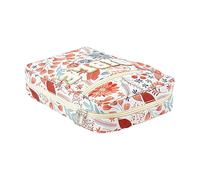zwxqe Floral Bible Tote Case Zippered Organizer Pouch, Elegant Bag for Women Girls & Teens, Large Protective Holder for Church Travel Outdoor Use with Stylish Pocket and Aesthetic Design