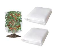 zwxqe Fruit Tree Netting, 2 pezzi Plant Mesh Covers, ad alta densità Protective Garden Netting with Drawstring & Zipper, Plant Protection Mesh for Greenhouse Trees Trellis Patio Backyard