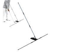 zwxqe Golf Allineamento Sticks, Adjustable Swing Rod Trainer, Easy Setup and Storage, Golf Practice Aids for Indoor, Outdoor Chipping, Hitting, Putting, Swing Training, Home, Backyard